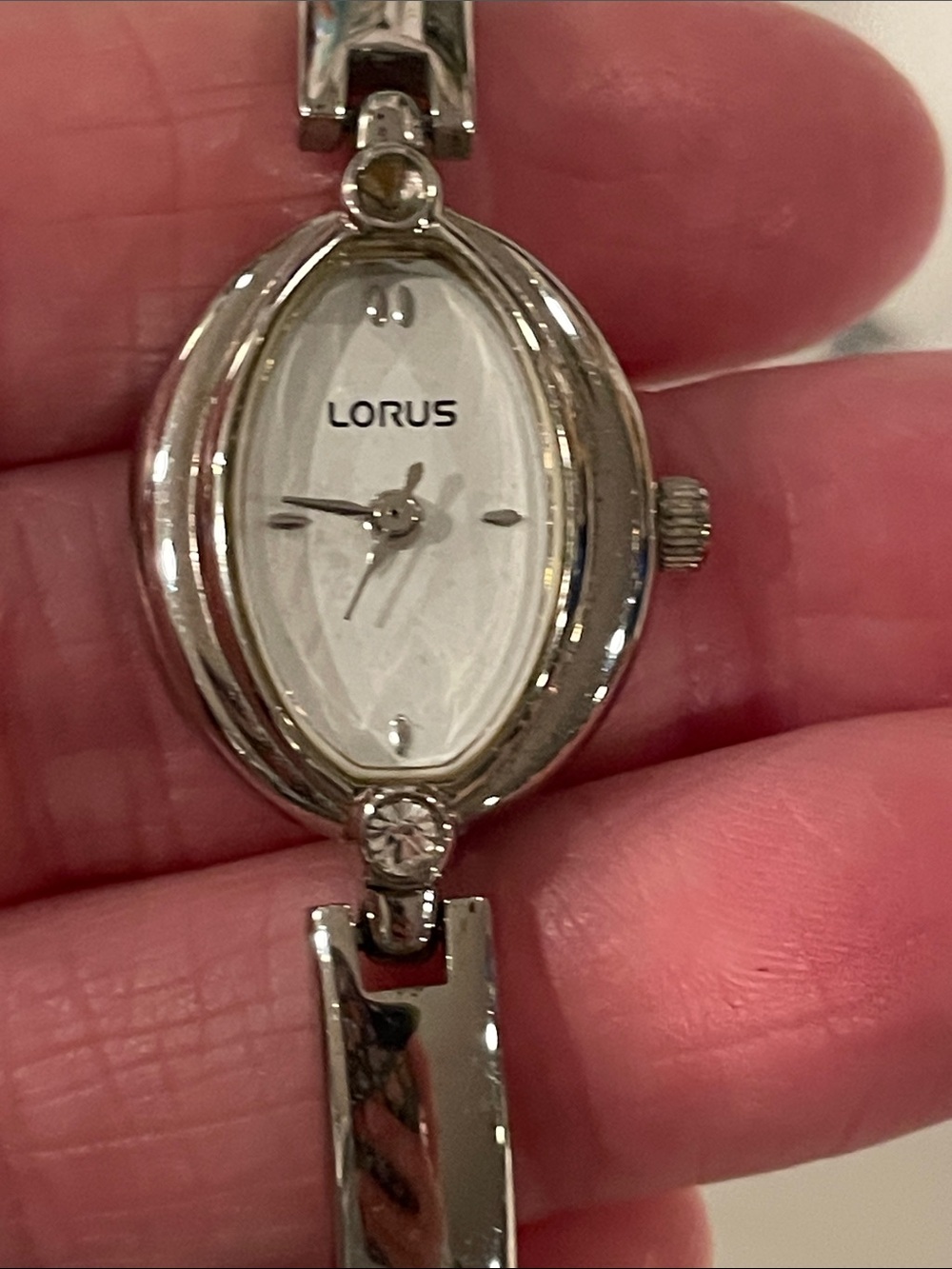 Lorus Women's Vintage Oval Bracelet Watch - Silver colored finish